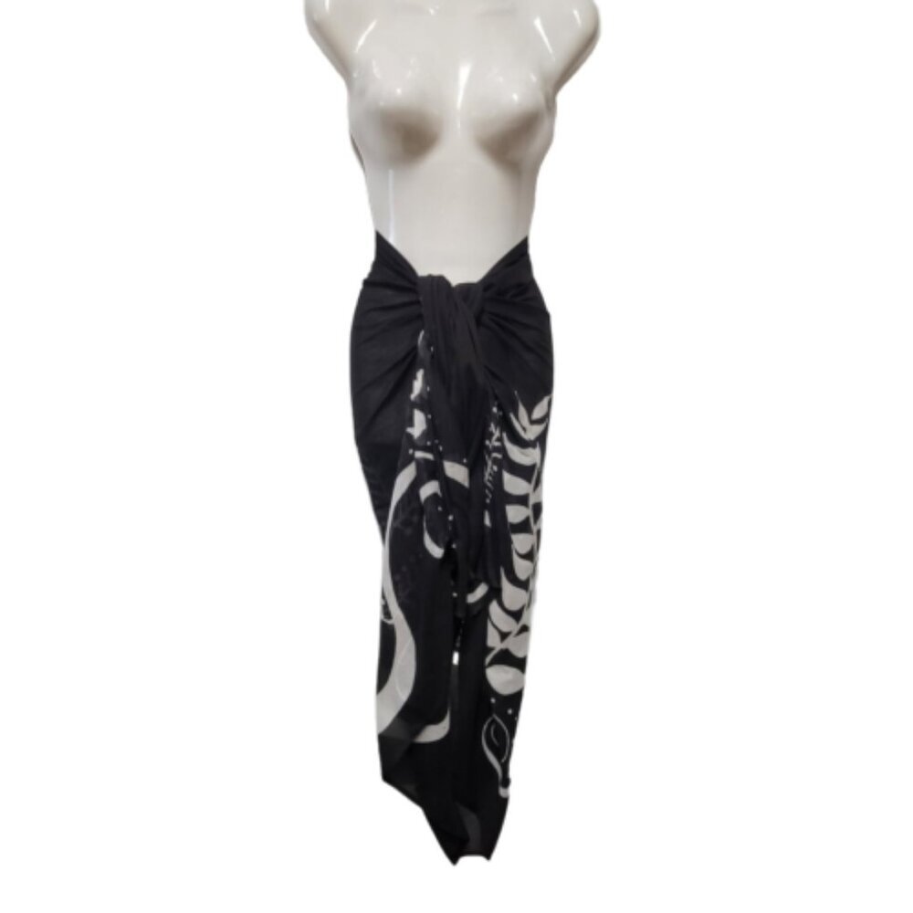 Womens Beach Cover Up, Cotton Pareo, Sarong, Handpainted Beachwear, Beachwraps